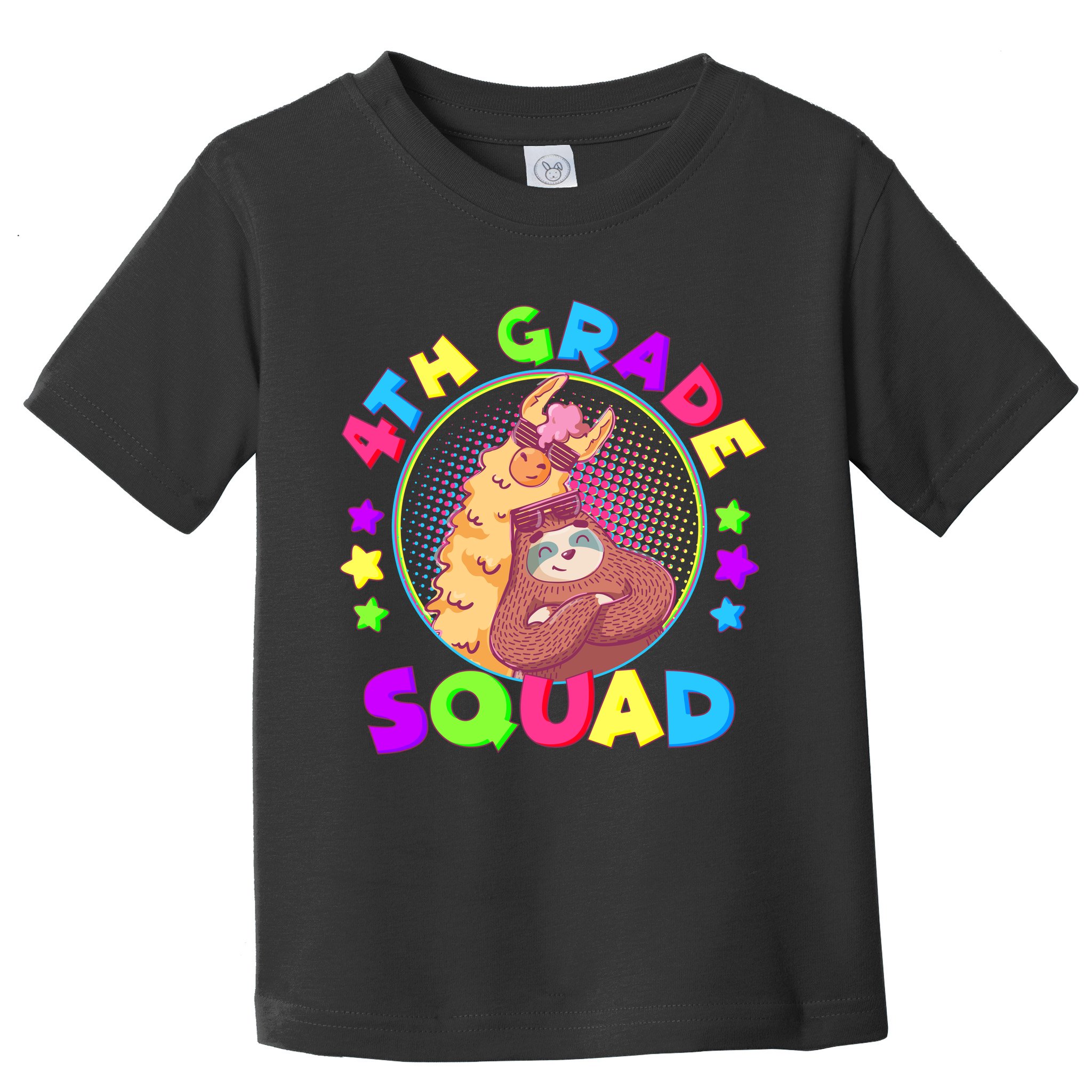 4th Grade Squad Llama Sloth Toddler T-Shirt