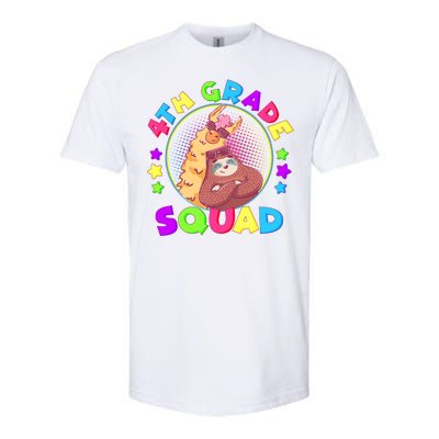 4th Grade Squad Llama Sloth Softstyle CVC T-Shirt