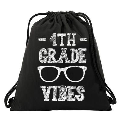 4th Grade Vibes Drawstring Bag
