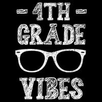 4th Grade Vibes Drawstring Bag