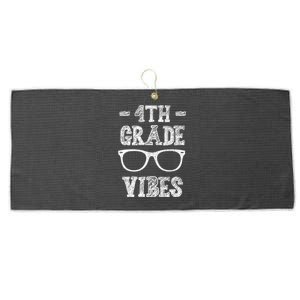 4th Grade Vibes Large Microfiber Waffle Golf Towel