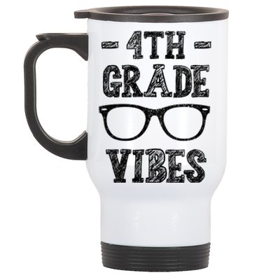 4th Grade Vibes Stainless Steel Travel Mug