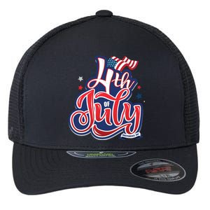 4th of July Celebrate USA Independence Day Flexfit Unipanel Trucker Cap