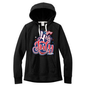 4th of July Celebrate USA Independence Day Women's Fleece Hoodie