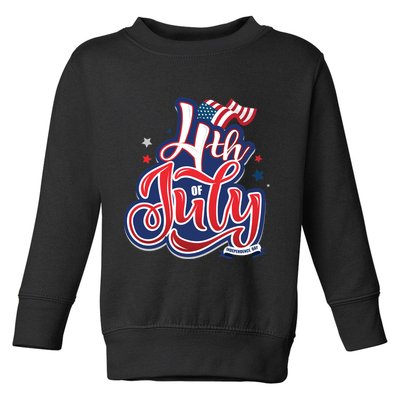 4th of July Celebrate USA Independence Day Toddler Sweatshirt