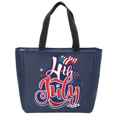 4th of July Celebrate USA Independence Day Zip Tote Bag