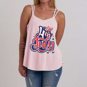 4th of July Celebrate USA Independence Day Women's Strappy Tank