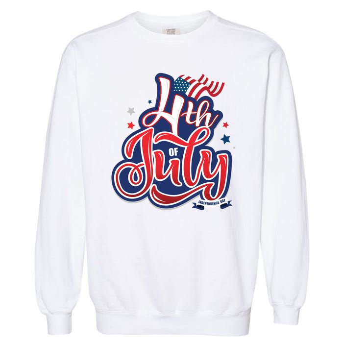 4th of July Celebrate USA Independence Day Garment-Dyed Sweatshirt