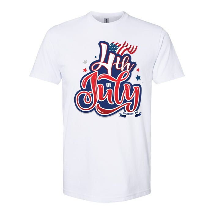 4th of July Celebrate USA Independence Day Softstyle CVC T-Shirt