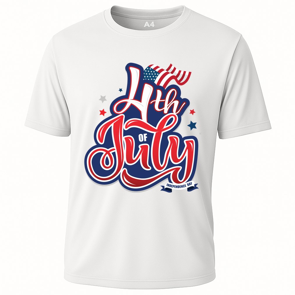 4th of July Celebrate USA Independence Day Cooling Performance Crew T-Shirt