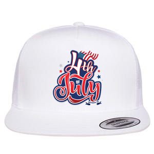 4th of July Celebrate USA Independence Day Flat Bill Trucker Hat