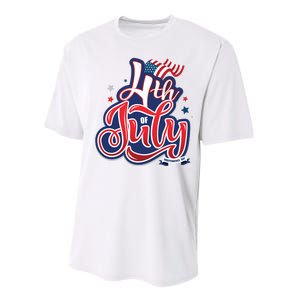 4th of July Celebrate USA Independence Day Performance Sprint T-Shirt