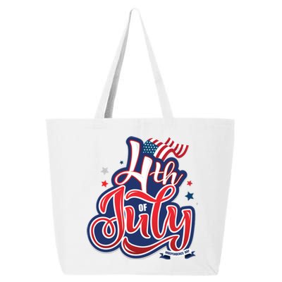 4th of July Celebrate USA Independence Day 25L Jumbo Tote