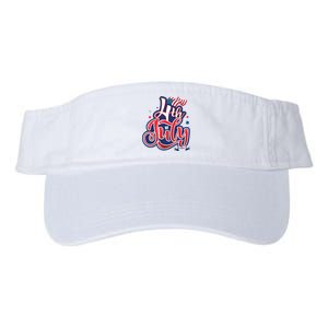 4th of July Celebrate USA Independence Day Valucap Bio-Washed Visor