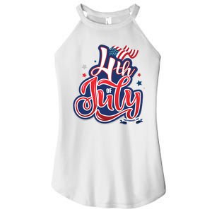 4th of July Celebrate USA Independence Day Women's Perfect Tri Rocker Tank