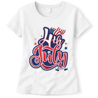 4th of July Celebrate USA Independence Day Womens T-Shirt
