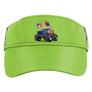 4th Of July Firecracker Monster Truck Adult Drive Performance Visor