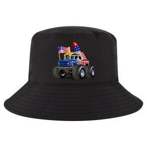 4th Of July Firecracker Monster Truck Cool Comfort Performance Bucket Hat