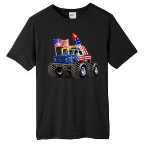 4th Of July Firecracker Monster Truck Tall Fusion ChromaSoft Performance T-Shirt