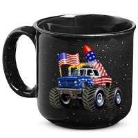 4th Of July Firecracker Monster Truck 15oz Campfire Ceramic Mug