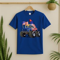 4th Of July Firecracker Monster Truck T-Shirt