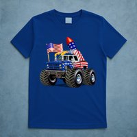 4th Of July Firecracker Monster Truck T-Shirt