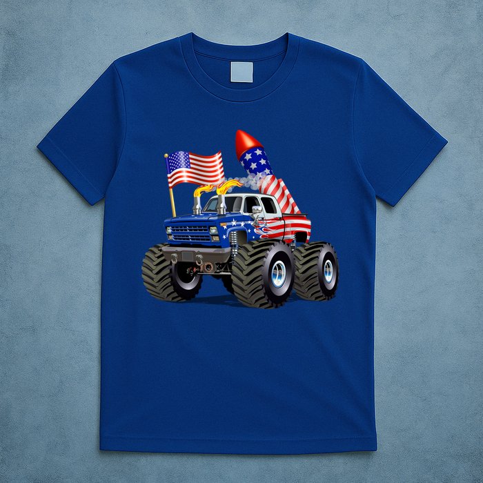 4th Of July Firecracker Monster Truck T-Shirt