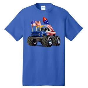 4th Of July Firecracker Monster Truck Tall T-Shirt