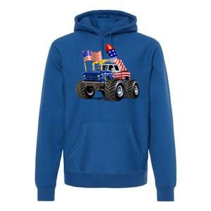 4th Of July Firecracker Monster Truck Premium Hoodie