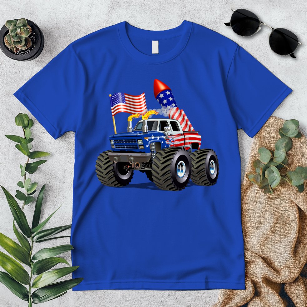4th Of July Firecracker Monster Truck Premium T-Shirt