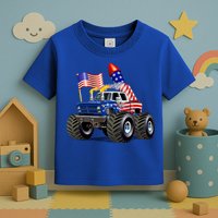 4th Of July Firecracker Monster Truck Toddler T-Shirt