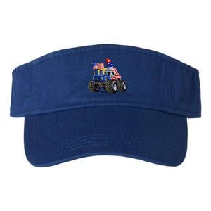 4th Of July Firecracker Monster Truck Valucap Bio-Washed Visor