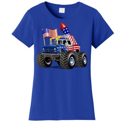 4th Of July Firecracker Monster Truck Women's T-Shirt