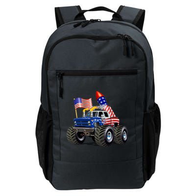 4th Of July Firecracker Monster Truck Daily Commute Backpack