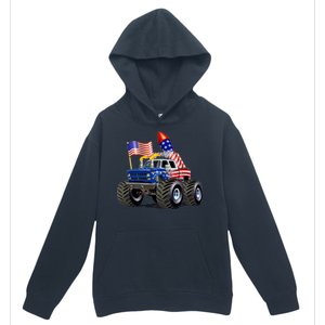 4th Of July Firecracker Monster Truck Urban Pullover Hoodie