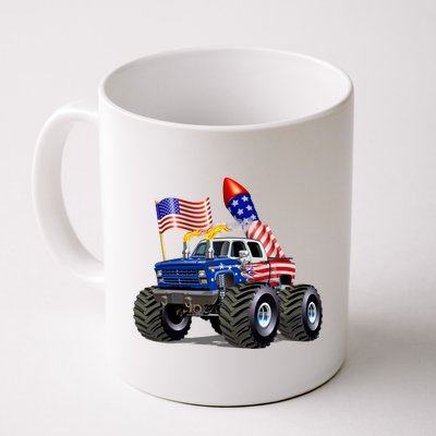 4th Of July Firecracker Monster Truck Coffee Mug