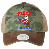 4th Of July Floss Like A Boss Eagle Legacy Tie Dye Trucker Hat