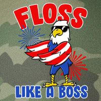 4th Of July Floss Like A Boss Eagle Legacy Tie Dye Trucker Hat