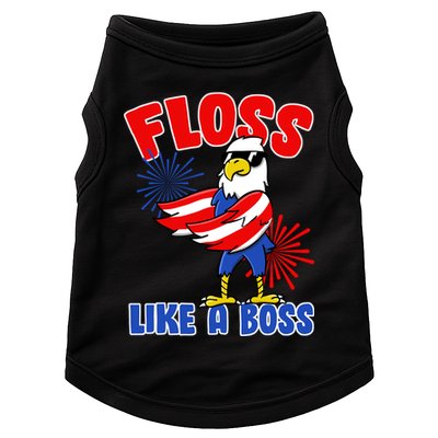 4th Of July Floss Like A Boss Eagle Doggie Tank