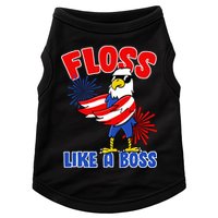 4th Of July Floss Like A Boss Eagle Doggie Tank