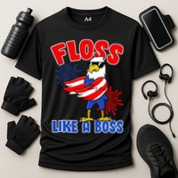 4th Of July Floss Like A Boss Eagle Performance Shirt