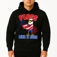 4th Of July Floss Like A Boss Eagle Hoodie