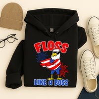 4th Of July Floss Like A Boss Eagle Hoodie