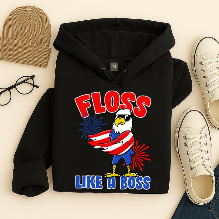 4th Of July Floss Like A Boss Eagle Hoodie