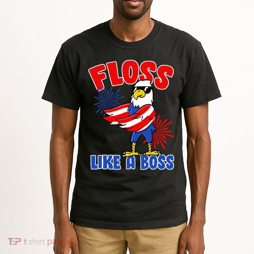 4th Of July Floss Like A Boss Eagle Tall T-Shirt