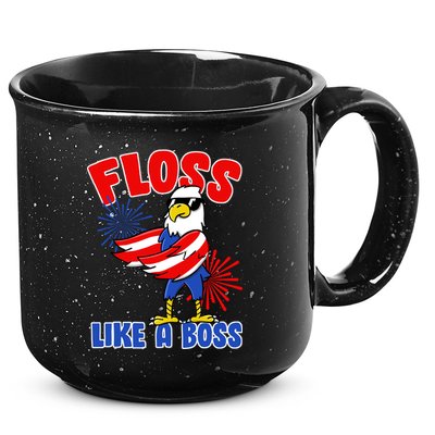 4th Of July Floss Like A Boss Eagle 15oz Campfire Ceramic Mug