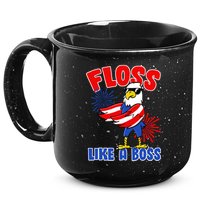 4th Of July Floss Like A Boss Eagle 15oz Campfire Ceramic Mug