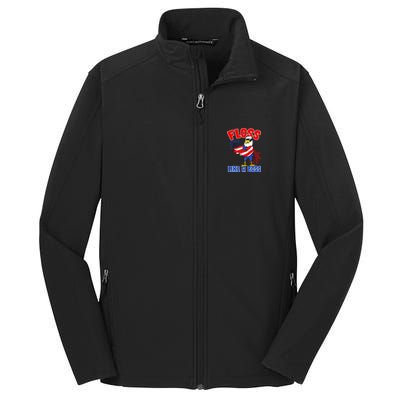 4th Of July Floss Like A Boss Eagle Core Soft Shell Jacket