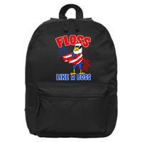 4th Of July Floss Like A Boss Eagle 16 in Basic Backpack