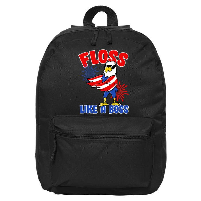 4th Of July Floss Like A Boss Eagle 16 in Basic Backpack